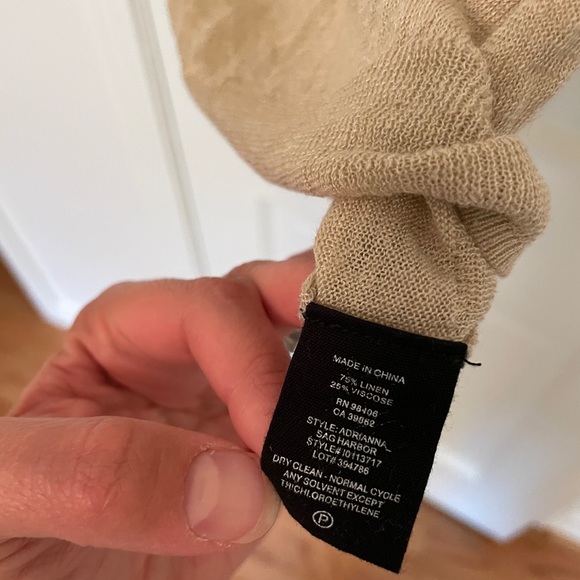 Theory gold linen blend top. Size P - Picture 2 of 4